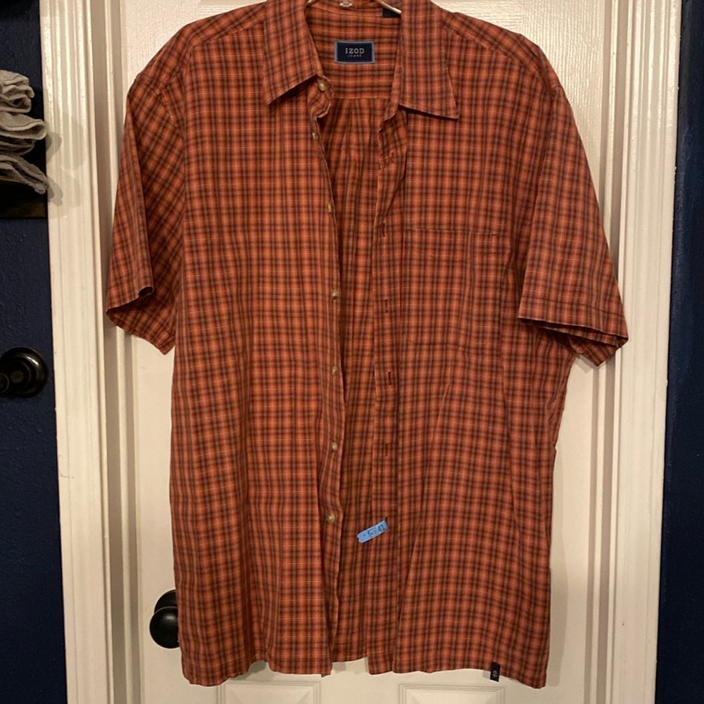 Izod short sleeve dress shirt XL